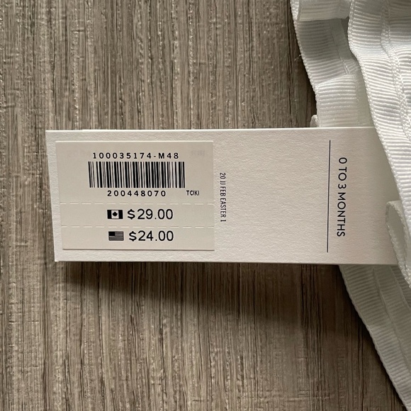 NWT Janie and Jack Pleated Sun Hat and NWT Knot Beanie White & Grey 0-3 Months - Picture 7 of 12